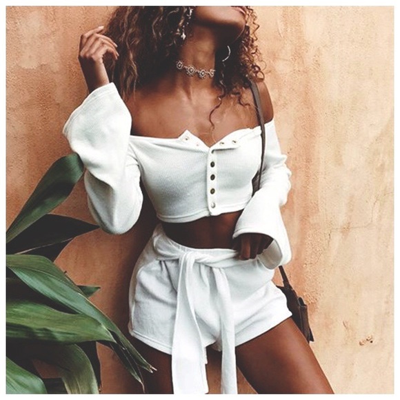 new⋆♡ off shoulder bell sleeve cover up - Picture 7 of 8